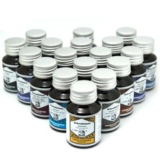 Rohrer & Klingner | Schreibtinte für Füllhalter | 50ml Tinte im Glas | 18 Farben
