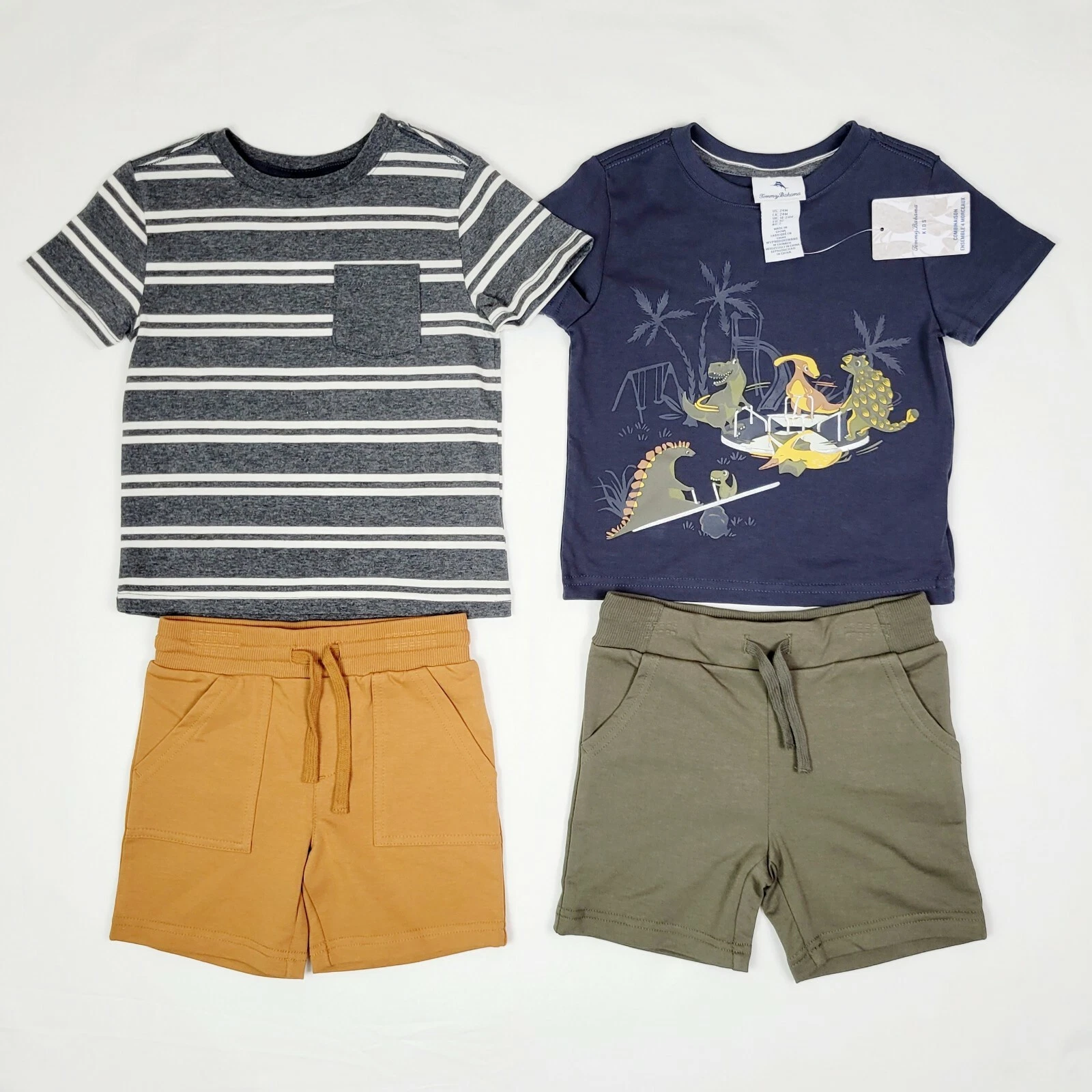 Kids Clothing Boys Shirts Shorts Size 24 M 4 Piece Mix & Match Set Tommy Bahama