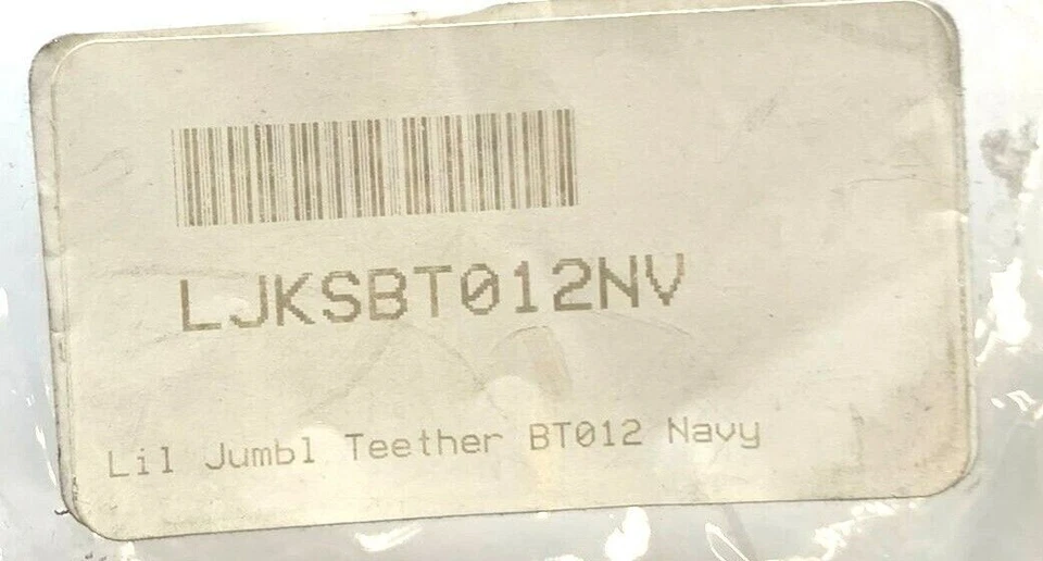 Pulsera de dentición para bebé Lil' Jumbl sin BPA BT012 azul marino Foto 2 de 4