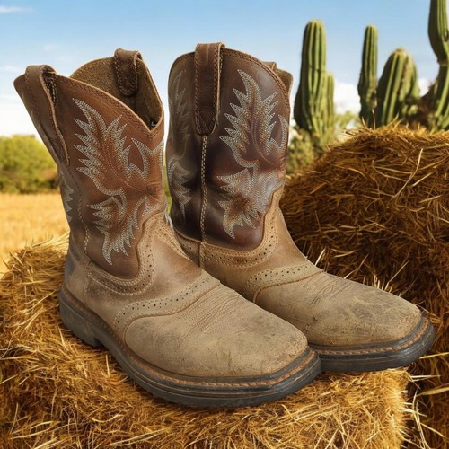 Ariat Sierra Boots Men's 7.5EE Soft Toe Leather Western Country Cowboy Work