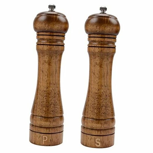 wooden salt and pepper pots