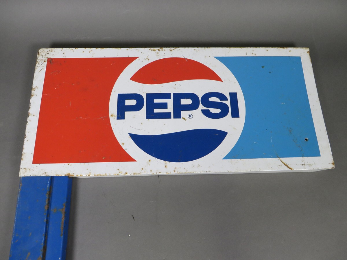 PEPSI ヴィンテージ　看板 Vintage Pepsi Cola Soda Pop Metal Advertising Store Display