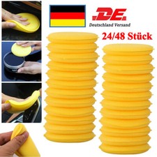 24/48x 100mm Auto Wachsen Schaum Schwamm Applikator Reinigung Politur Pad Schaum