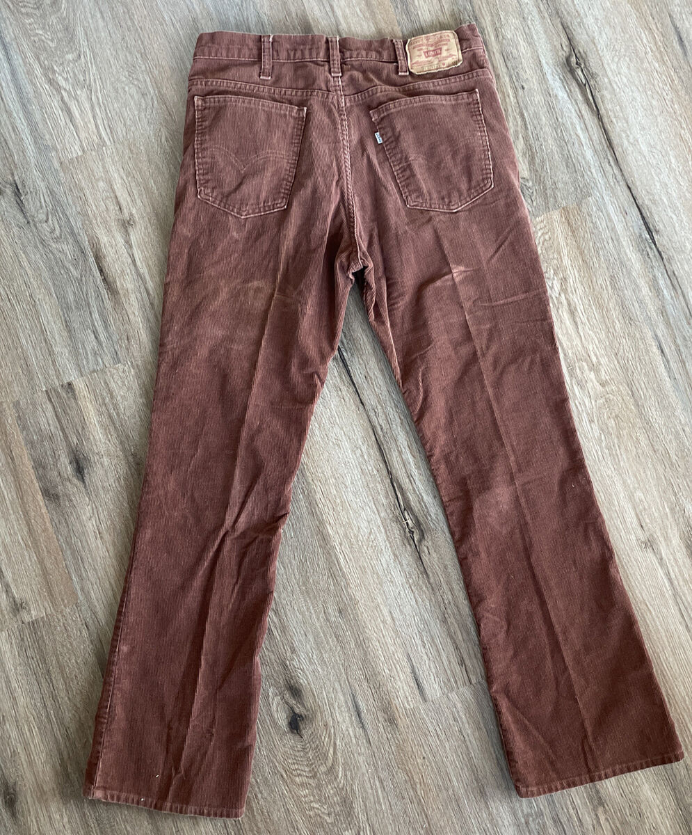 Vintage 70s Levis Flared Corduroy Pants Brown 36”x32” Talon Vintage 70s Levis Flared Corduroy Pants Brown 36”x32” Talon