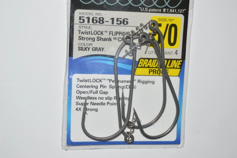 3 packs owner twistlock hook 5168-156 ZO-wire 5/0 CPS braid line proof - Image 3 of 4