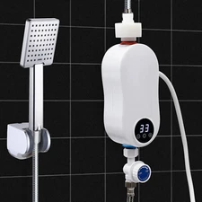 3500W Instant Hot Water Heater With Shower Head Tankless Electric Shower 110V