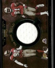1999 Playoff Absolute SSD #TQ13 Young /Hearst/Rice/Owens Team Jersey Quad