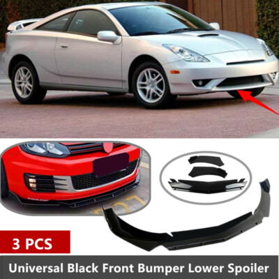 Add-on Universal Fit For 2000-05 Toyota Celica Front Bumper Splitter Lip Spoiler