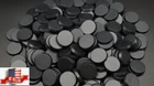 Lot Of 100 - 25mm Round Bases For Warhammer 40k & AoS Games Workshop Bitz