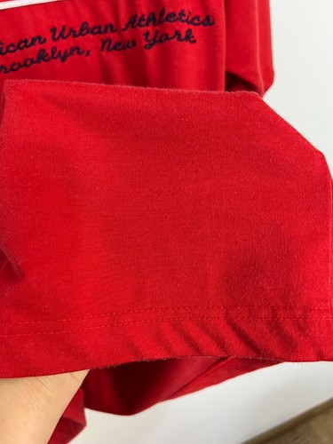 Vintage Karl Kani Baseball Jersey Hip Hop Rap Red Tee Over Print Philadelphia L - Picture 14 of 14