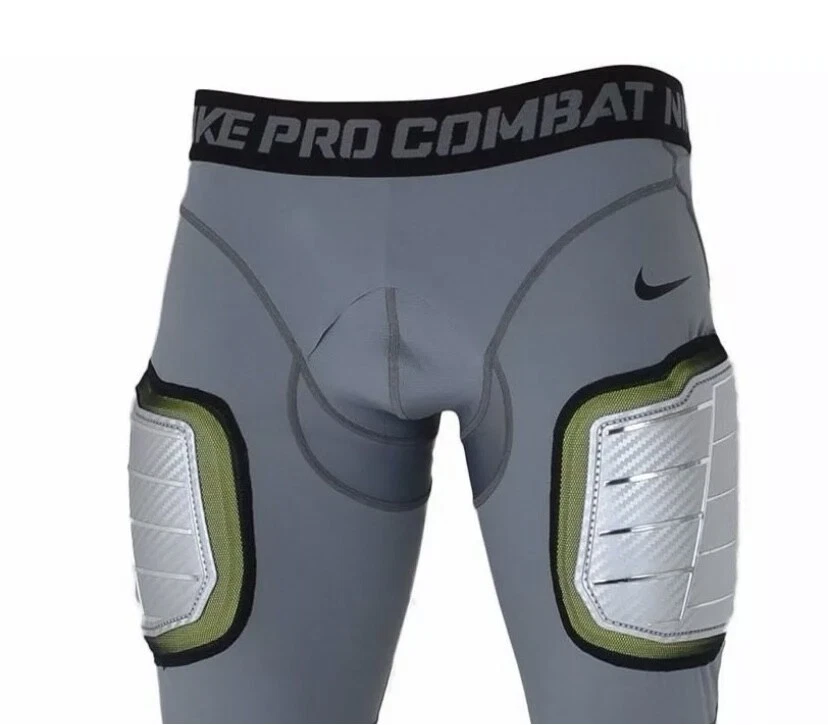 Nike Pro Combat Hyperstrong Hard Plate Football Shorts Gray 634668 065  LARGE