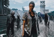 SONEQUA MARTIN-GREEN signed Autogramm 20x30cm WALKING DEAD in Person autograph