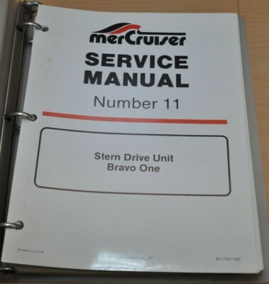 Mercury Mariner Outboards Stern Drive Unit 1987 Werkstatthandbuch Service Manual
