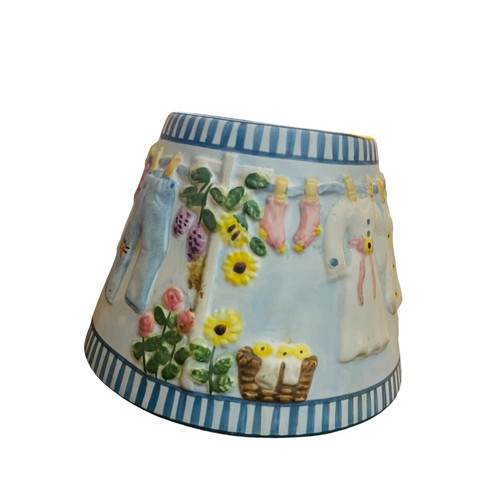 Yankee Candle Cerámica Vela Sombra Topper Día de Lavandería Floral - Imagen 3 de 9