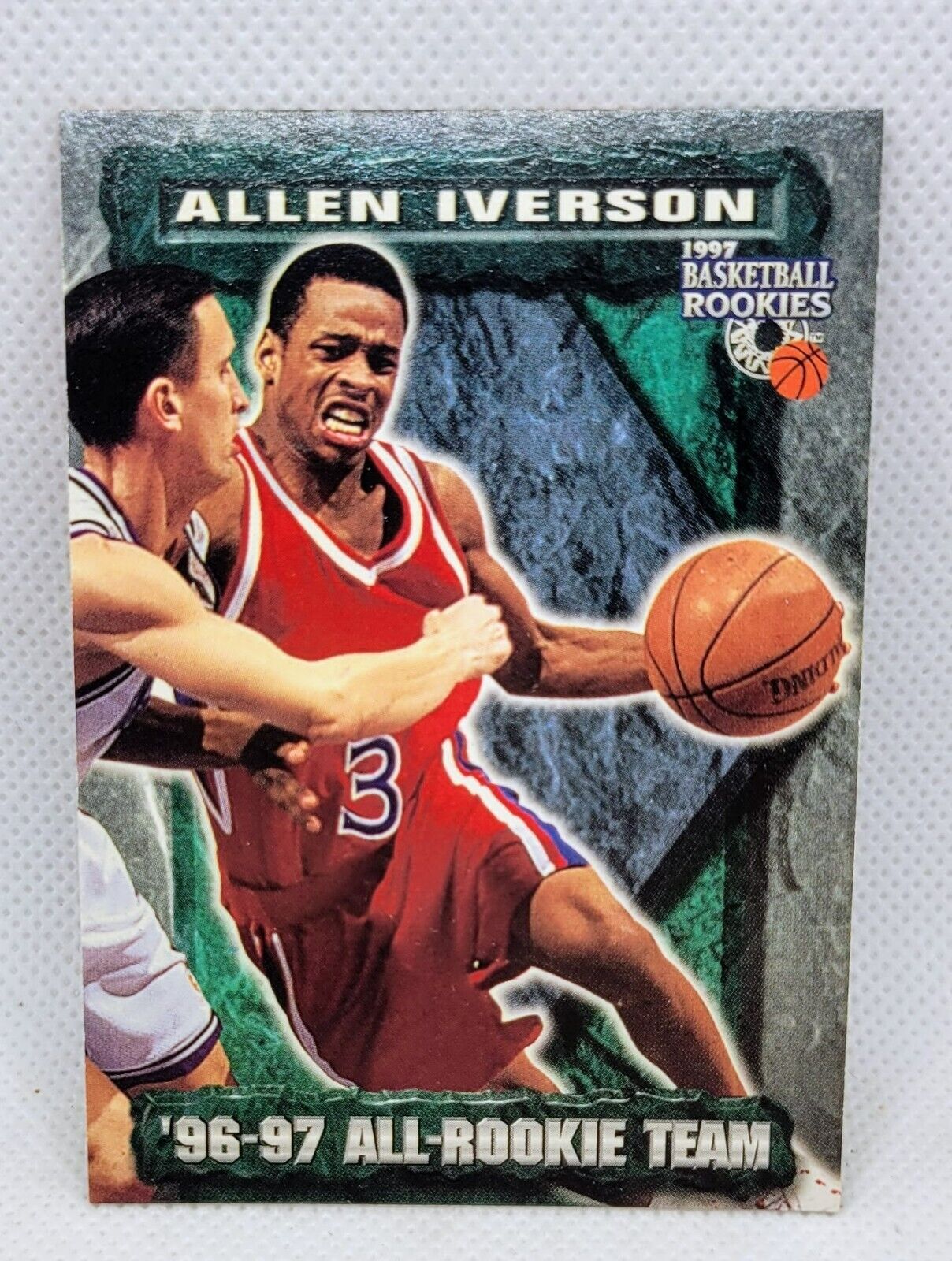 Allen Iverson 1997-98 Score Board All-Rookie Team #73 RC 76ERS MVP HOF  PRACTICE?