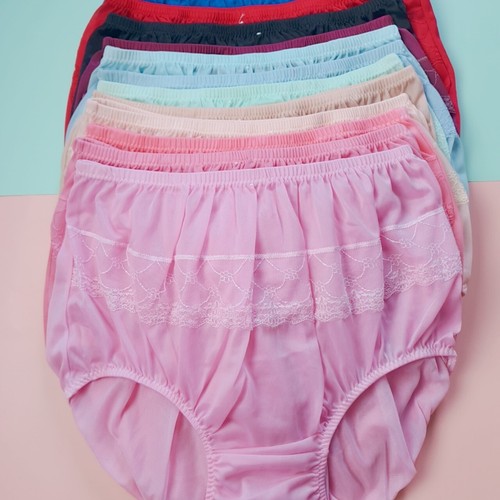 x12 Nylon Panties Women Men Underwear Knickers Lot Set Wholesale L XL 2XL - 第 8/18 張圖片