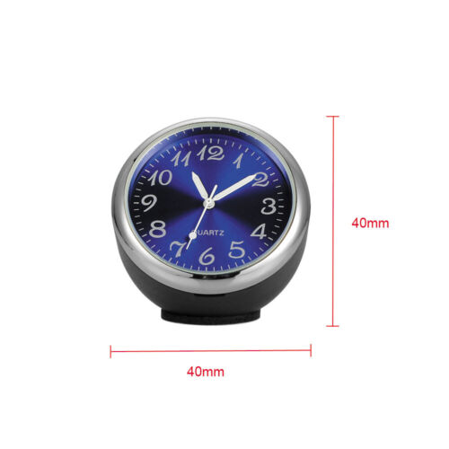 Car Interior Clock Decoration Ornament Blue Watch Mini Clock In Car Accessories - Picture 3 of 6