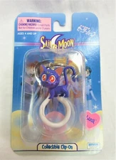 Vintage Collectible Toy, Sailor Moon Figural Collectible Clip-On, Luna