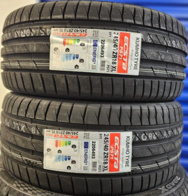 2X NEW KUMHO PS71 SPORT 245/40 ZRFT18 93Y CAR RUNFLAT SSR 245 40