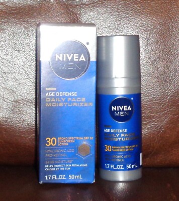 Nivea Men Age Defense Daily Face Moisturizer w/SPF 30 - 1.7 fl oz - NIB