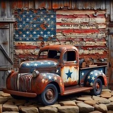 CHWGLFGG 5D Truck Diamond Art Kits for Adults Beginners,DIY Full Round Drill ...