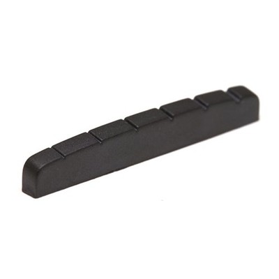 GraphTech BLACK TUSQ XL Slotted Sattel - Flat Bottom - Strat