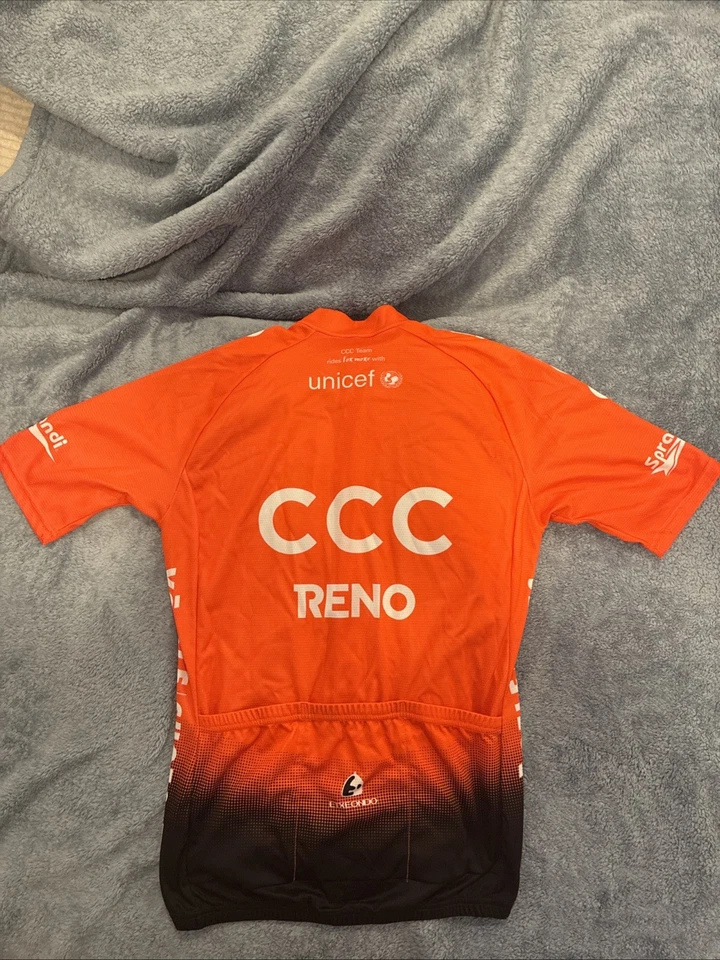 Camiseta de ciclismo Giant CCC Team naranja negra Foto 2 de 4