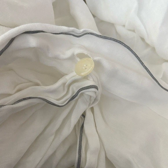 Funda nórdica y farsa de lino con punta ultra fina italiana Restauración Hardware King Foto 4 de 4