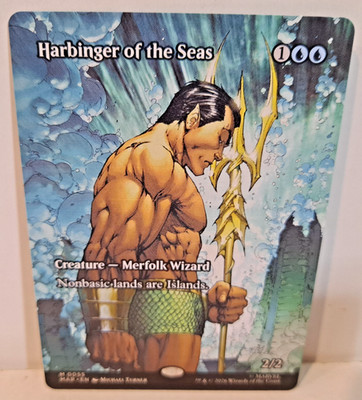 Harbinger of the Seas Marvel Magic the Gathering MTG Full Art NM