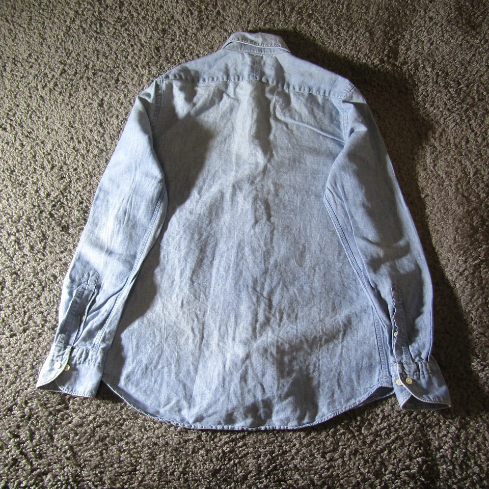 Camisa Suitsupply Para Hombres 15.5 39 Cambray Albiate Algodón Egipcio Vestido Casual Foto 3 de 4