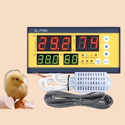 Eierinkubator Controller mit LCD Display für Temperatur und Luftfeuchtigkeit