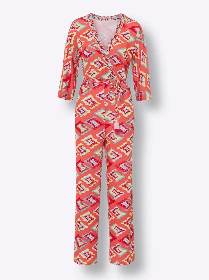 Mode von Heine Damen Jumpsuit Einteiler Overall Jersey koralle mint Gr. 42 NEU - Bild 2 von 2