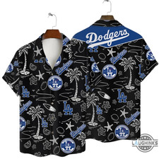 Los Angeles Dodger Hawaiian Shirt Tropical La Dodger Aloha Beach Shirt