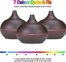 Diffusers for Essential Oils Large Room 550ml Aroma Diffuser for Home, Ultra ...