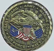 2016 US Boeing Centennial Commemorative Medal Marine Navy Army Air Force Coin