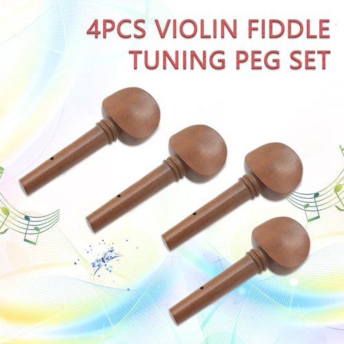 4Pcs Violin Fiddle Tuning Peg Set, Jujube Wood, Replacement Wooden Tuning Pegs f - Picture 2 of 12