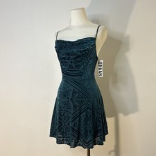 Fairycore Romantic Velvet Burnout Mini Dress New With Tags 37 Inch Bust