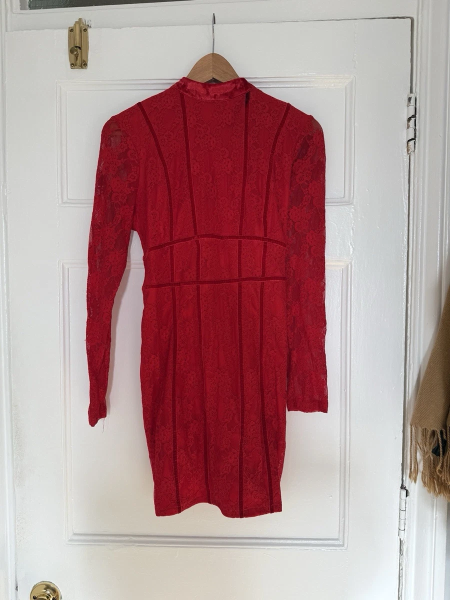 PRETTYLITTLETHING Lace Long Sleeve Dresses for Women for sale | eBay UK
