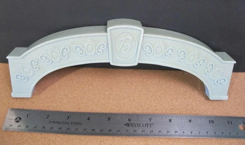 2001 vtg BARBIE FURNITURE GRAND HOTEL REPLACEMENT PART PIECE Blue FRONT ARCH