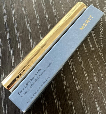 MERIT Brow 1980 Volumizing Pomade for Brows - BLACK BROWN ~ 0.08 oz / 2.4g ~ NIB
