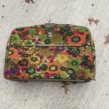Bantam Vintage Retro Suitcase Floral Flowers Pattern, 70's/60's Travelware