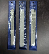 Vintage Susan Bates Knitting Needles Quicksilver Double Pointed Size 5, 7, 8