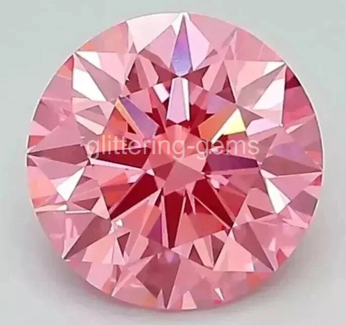 5.10 Ct Pink Diamond VVS1 D Grade Round Cut 12mm IGL Certified 5AOE - Image 3 of 4
