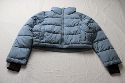 Sugar & Jade Girl's Zip-Up Cropped Puffer Jacket CN6 Stoneybrook Medium NWT