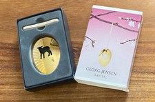 Georg Jensen Annual Easter Shell Lamb 2007 Brass Plated 24 K Gold Denmark NOS