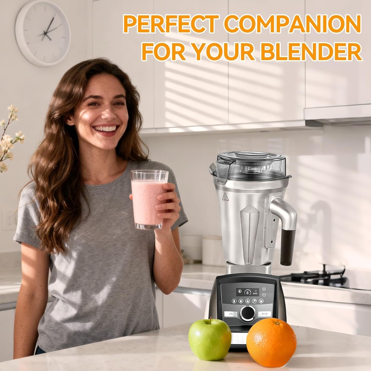 For Vitamix Blenders 64Oz Stainless Steel Container, Replace 5200 E310 Pro 750 A