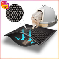 Katzenklo Matte Wasserdicht Waben Design 61X38 Cm Unterleger FüR Katzentoilette
