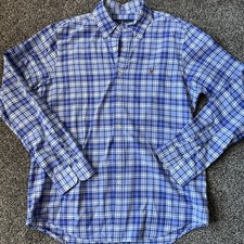 Men  s Ralph Lauren Polo Long Sleeve Button Down Plaid Size Large