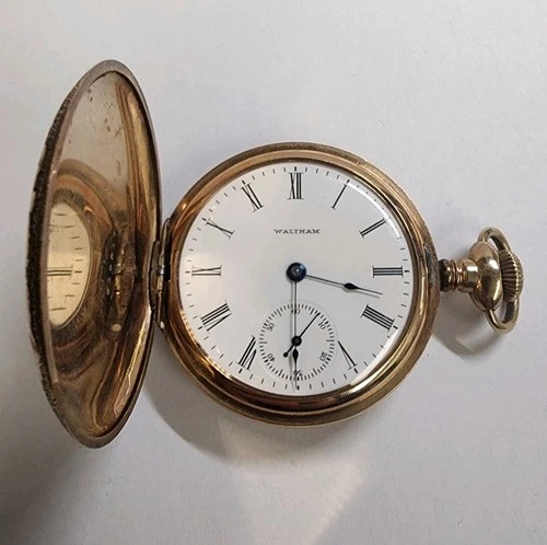 Antique 1904 Waltham Grade 610 Gold Filled Pocket Watch Model 1899 16s 7j RUNS