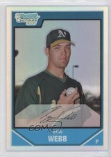 2007 Bowman Chrome Prospects Refractor 241/500 Ryan Webb #BC110 0f8